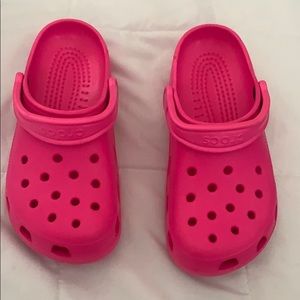 Pink Crocs